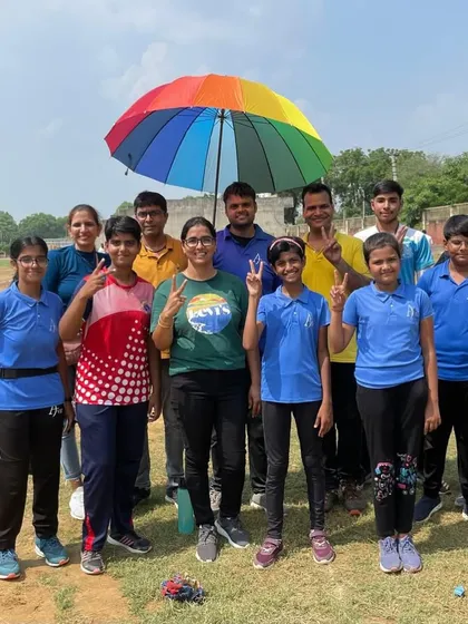 A happy group photo celebrating our coach's birthday. The smiles and victory signs show the strong bond we share as a team.