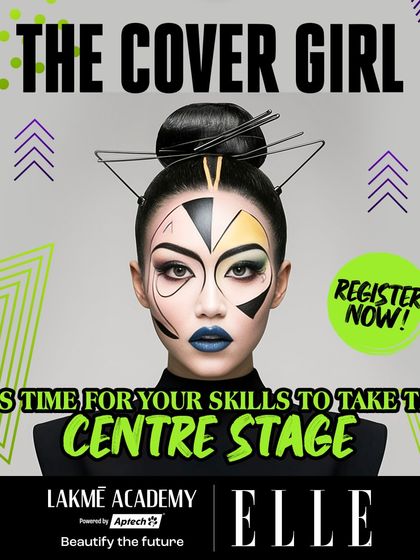 "It's time for your skills to take the centre stage." A creative poster for The Cover Girl competition, inviting students to register now.