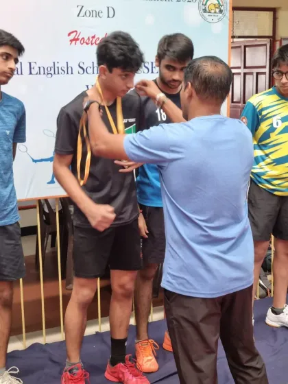 The medal ceremony in progress, with Zehn receiving his gold medal for his outstanding performance in the U17 category.