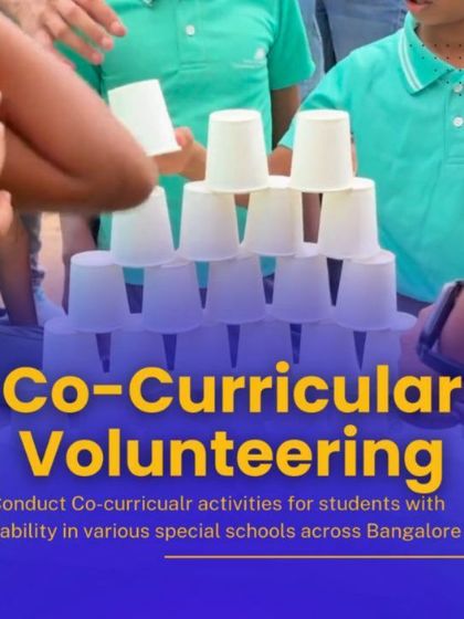 We conduct co-curricular activities like sports and games for students with disability in various special schools across Bangalore. It's all about fun and engagement.