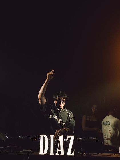 A shot from my show at Diaz, Goa, with the crowd's hands in the air. The lighting and atmosphere were perfect for a night of Bollytech.