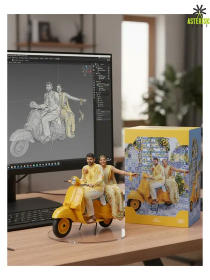We love bringing unique ideas to life. We can turn your favorite photo into a custom 3D miniature, a perfect keepsake to remember your special day forever.