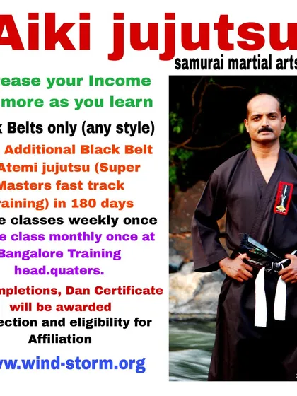 For experienced martial artists, yoga masters, or sports instructors, I offer a fast-track program to earn an additional Black Belt in Atemi Jujutsu. This hybrid course combines online and offline training to certify you as a teacher.