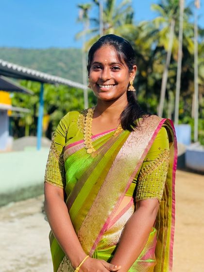 Enjoying a family function in one of my favourite sarees. It's important to me to be a part of the traditions I help my clients celebrate.