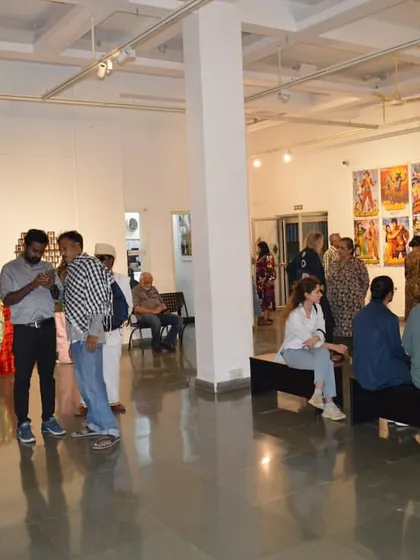 Another view of the lively crowd at the 'Southern Stars' preview.