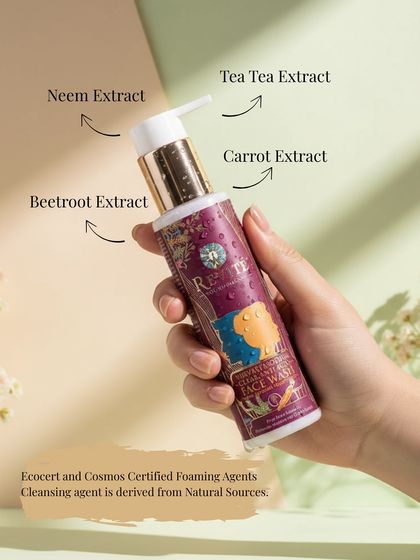 Don't let a breakout crash your festive mood. My Nirvartya Shodaka Clear Anti-Acne Face Wash uses ECO-certified foaming agents and a blend of carrot, beetroot, and neem to restore your natural glow while protecting your skin barrier.