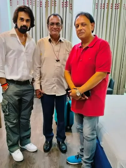 In a meeting with industry veterans Hemant Kumar Ji and Ashwin Pathak Ji to discuss the music direction for an upcoming Hindi feature film. Collaboration is key to creating a powerful film score and bringing a director's vision to life.