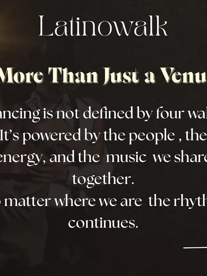 Dancing isn't defined by four walls. It's powered by the people and the energy we share together, no matter the venue.