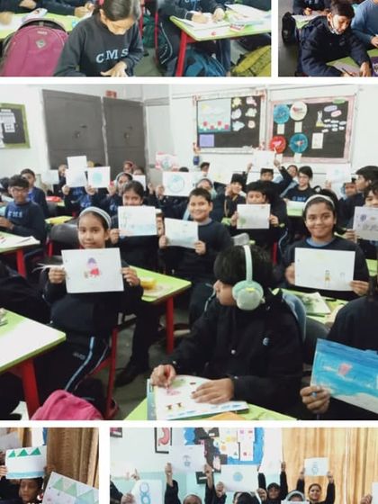 Every child is an artist! We conducted a "Budding Artist Competition" at a local school to help children learn and express themselves in a fun, creative way.