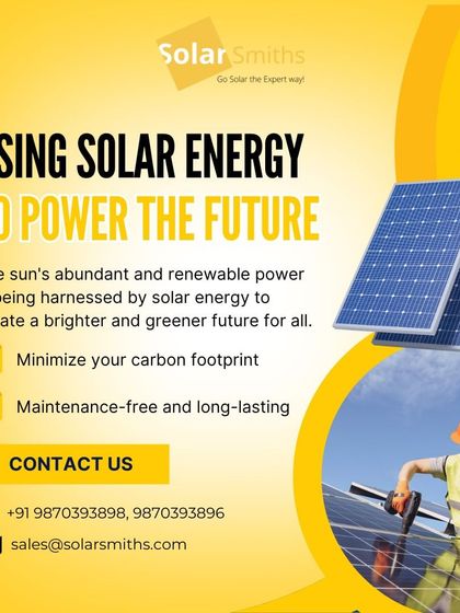 I am using solar energy to power the future. My systems are maintenance-free, long-lasting, and minimize your carbon footprint.