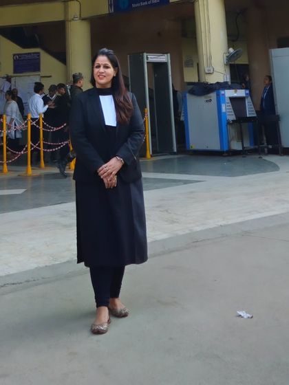 A solo picture outside the court. This is my professional home, where I dedicate my energy to fighting for my clients' rights.