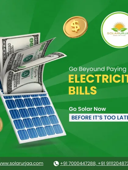 Go beyond just paying bills. This image creatively shows how a solar panel can become a source of income by saving you money that would otherwise be spent on electricity. Go solar before it's too late.