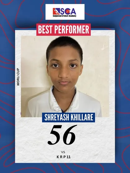 A valuable 56 runs from Shreyash Khillare. Every run counts, and we train our players to value their wicket and build partnerships.