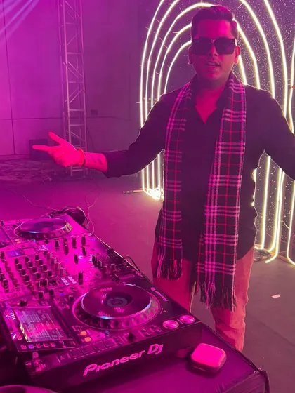 Posing by my console. I'm always ready for the next event and excited to bring my energy to the party.