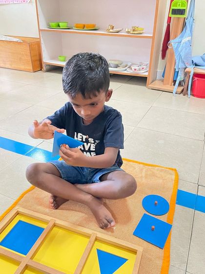 Siksha Montessori - Montessori Preschool & Kindergarten (Ages 2.5-6) Geometry & Spatial Awareness photo 4
