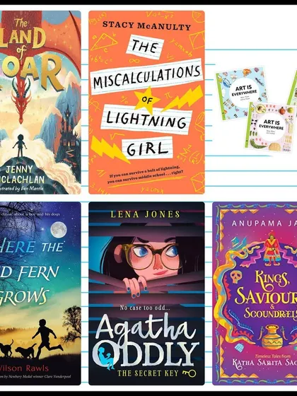 Here are some of the captivating books from another season, including fantasy like 'The Land of Roar' and mystery with 'Agatha Oddly'. This variety keeps our young readers engaged and excited for the next book.