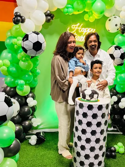 A proud moment celebrating my son Utkarsh's birthday with our family. Creating this football-themed party for him was a reminder of why I love what I do: making memories with the people who matter most.
