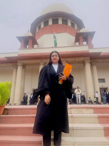 Standing on the steps of the Supreme Court. I can get you out of a scrape, but it requires your complete trust in my strategy.