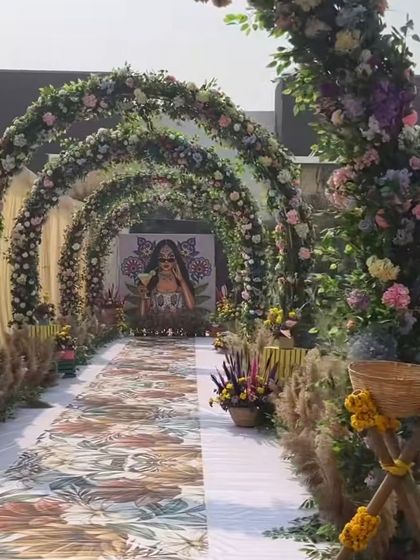 Nirvana Event and Decor - Social & Private Event Decoration Vibrant Haldi & Mehendi Setups photo 12