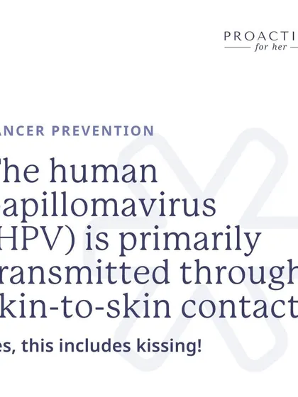 HPV is primarily transmitted through skin-to-skin contact, including kissing. Since it's the most common STI, vaccination is a life-saving measure of cancer prevention.