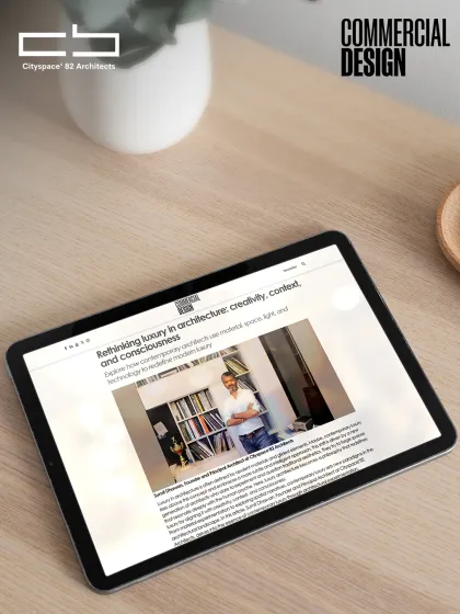 I am proud to be featured in Commercial Design magazine, where I explore redefining luxury through creativity, context, and conscious design thinking. It’s a conversation on architecture that’s rooted in purpose and meaning.