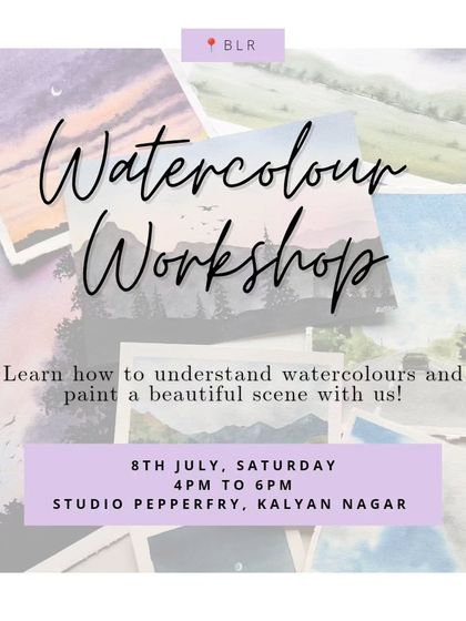 Announcing a workshop to celebrate Watercolour Month! I love teaching this medium and showing people that it's not as scary as it seems.