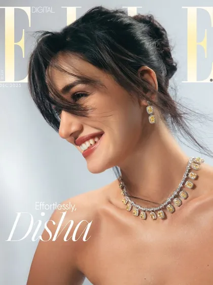 Creating the makeup for Disha Patani's digital cover of ELLE magazine. For a major editorial like this, the makeup needs to be flawless and expressive. I focused on a fresh, radiant look with a bold lip that perfectly matched the 'Effortlessly, Disha' theme.