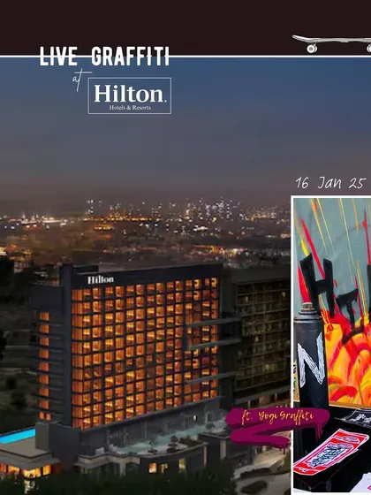 The official promo for my live graffiti session at the Hilton. It's always a great feeling to see my art become a central part of a major brand's event, showing how graffiti can elevate a professional conference.