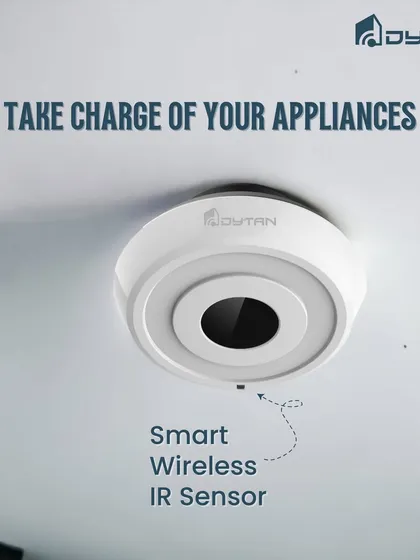 Take charge of your appliances with my Smart Wireless IR Sensor. This device allows you to control all your IR-based devices like TVs, ACs, and home theaters remotely.