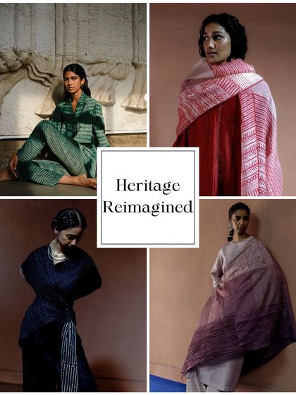 This set highlights heritage reimagined for today's wardrobe. The looks feature handwoven textiles and contemporary drapes, perfect for creating editorial stories centered on modern Indian aesthetics.