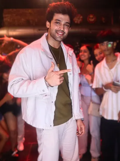 A great shot of actor Parth Samthaan interacting with our booth at the Malhar fest after-party. Our booths add a touch of glamour and excitement to any event.