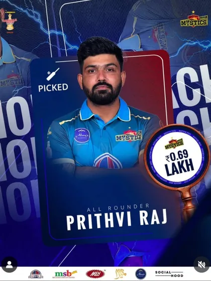 We create clear pathways to professional cricket. We are thrilled to see our player, Prithviraj Singh Shekhawat, get picked for the Gulbarga Mystics in the KSCA Maharaja Trophy. This is where ambition meets opportunity.
