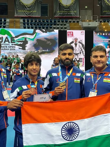 Representing India and bringing home medals from the 1st UAE Open Karate Championship. This is a testament to our preparation for international competition.