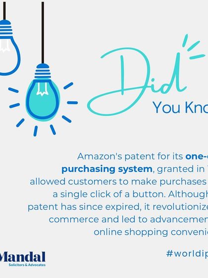 Amazon's patent for its one-click purchasing system, granted in 1999, revolutionized e-commerce by simplifying the online shopping experience.