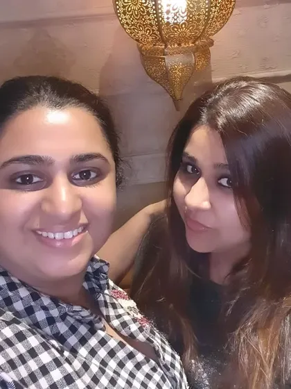 Another lovely photo of our founders, Chef Pooja and Khyati. Their partnership and shared vision are what make Gourmetly Yours special.