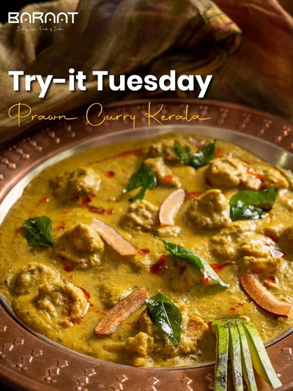My Prawn Curry Kerala is a dance of spices, tender prawns, and creamy coconut milk, a culinary journey to the lush backwaters.