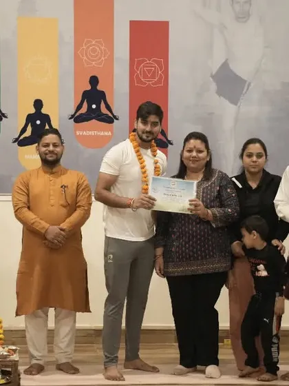 This was a proud moment for me, receiving my Yoga Teacher Training Course (YTTC) certification in Rishikesh. I am a certified Vinyasa yoga teacher, and I bring this formal knowledge of exercise science and anatomy to every class I teach.