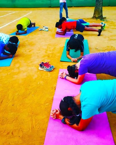 Tennis Yoga Session