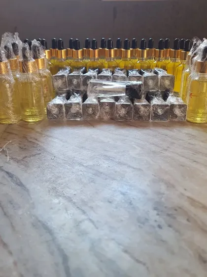 This is a large order of our serums and other products, all packed and ready for rebranding. We take great care in fulfilling these bulk requests.