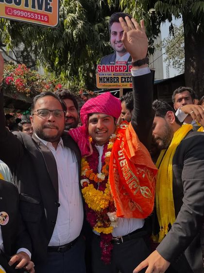 A moment of triumph and gratitude during the campaign.