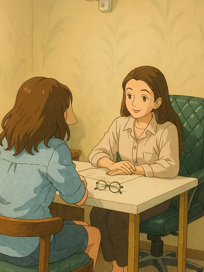 Here is a Ghibli-core inspired illustration of a client consultation at our clinic. We love creating a warm and friendly atmosphere for every client.