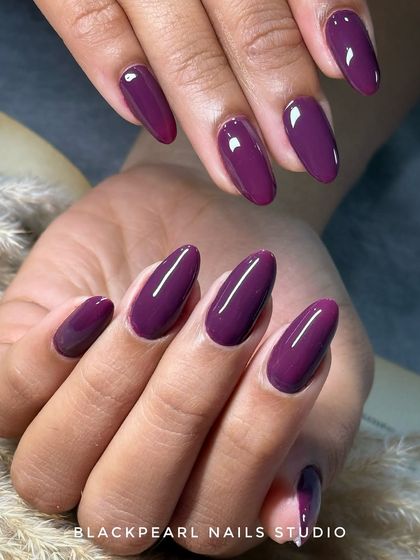A dark, dreamy, and powerful Byzantium Purple. This shade is for women who love a bold, royal color that makes a statement of confidence and sophistication.