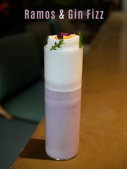 Our Ramos Gin Fizz is a floral and frothy classic. Its smooth, airy character makes it a drink that doesn’t rush, and won’t let you either.
