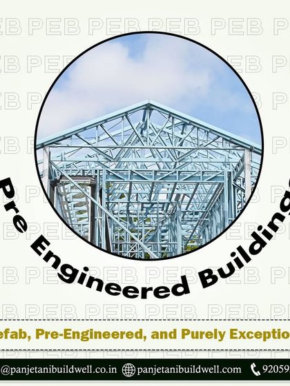 The roof truss of a pre-engineered building, showcasing the lightweight yet strong design. Our solutions are prefab, pre-engineered, and purely exceptional.