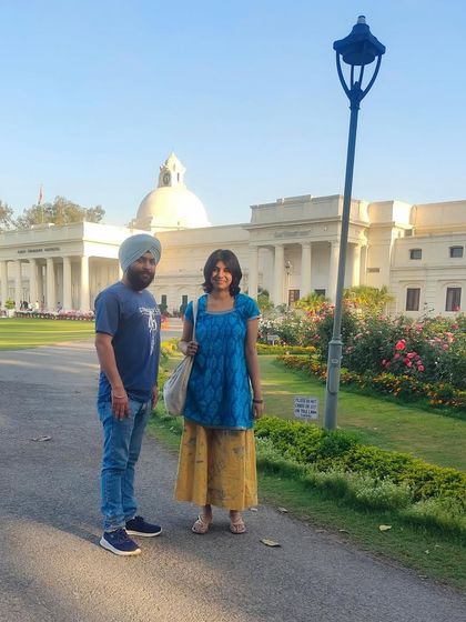 Two of our poets on the IIT Roorkee campus before their event. These collaborations are a great way for us to connect with student poetry communities.
