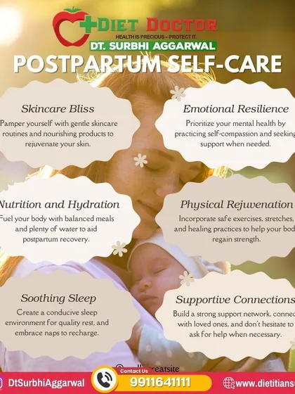 Postpartum recovery is about more than just weight loss. I guide new mothers on holistic self-care, focusing on nutrition for healing, gentle physical rejuvenation, emotional well-being, and getting adequate rest to navigate the fourth trimester successfully.