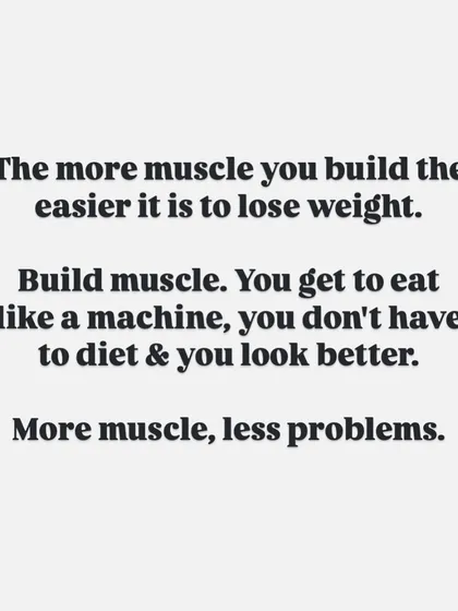 Building muscle is the ultimate metabolic hack. The more muscle you have, the more calories your body burns at rest, making it easier to lose fat and stay lean. More muscle, less problems.
