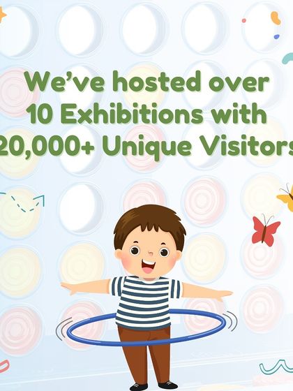 Sharing a milestone: I've hosted over 10 exhibitions with more than 20,000 unique visitors, creating a vibrant community.