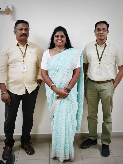 A photo with the organizing team at VIT. Successful events are always a result of great teamwork and coordination.