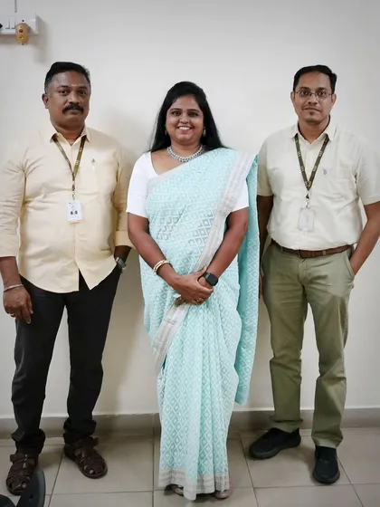 A photo with the organizing team at VIT. Successful events are always a result of great teamwork and coordination.